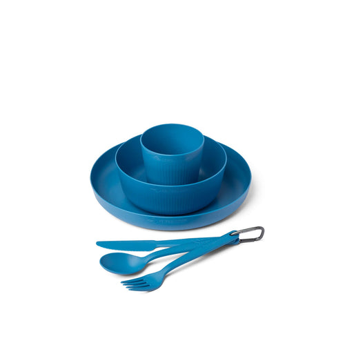 Camp Dinnerware Set mit Mesh Sack - [6 Stück]