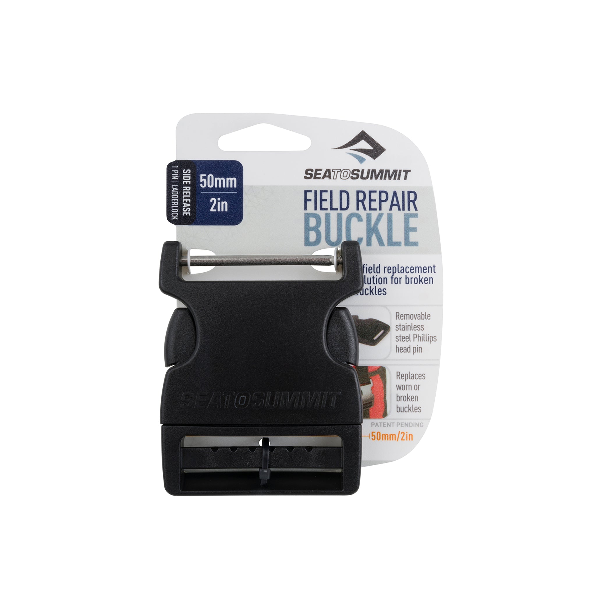 Side Release Field Repair Buckle mit abnehmbarer Pin (wie neu)