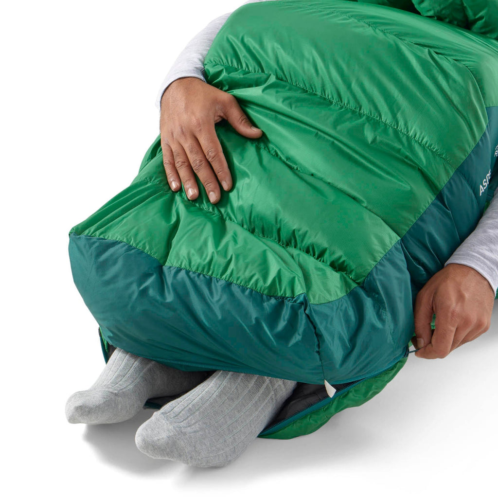 Schlafsack aufsteigen