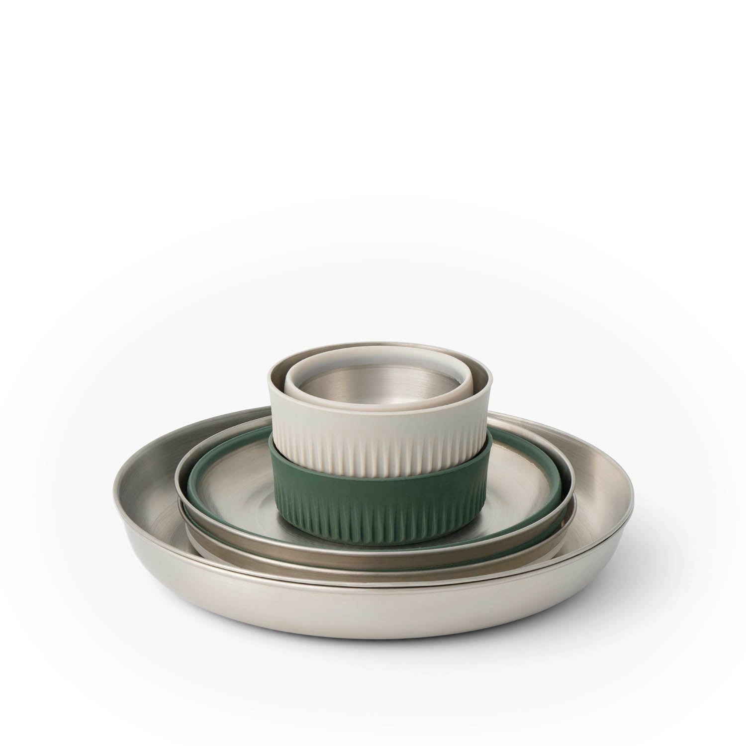 Detour Edelstahl Collapsible Dinnerware Set - [6 Stück]