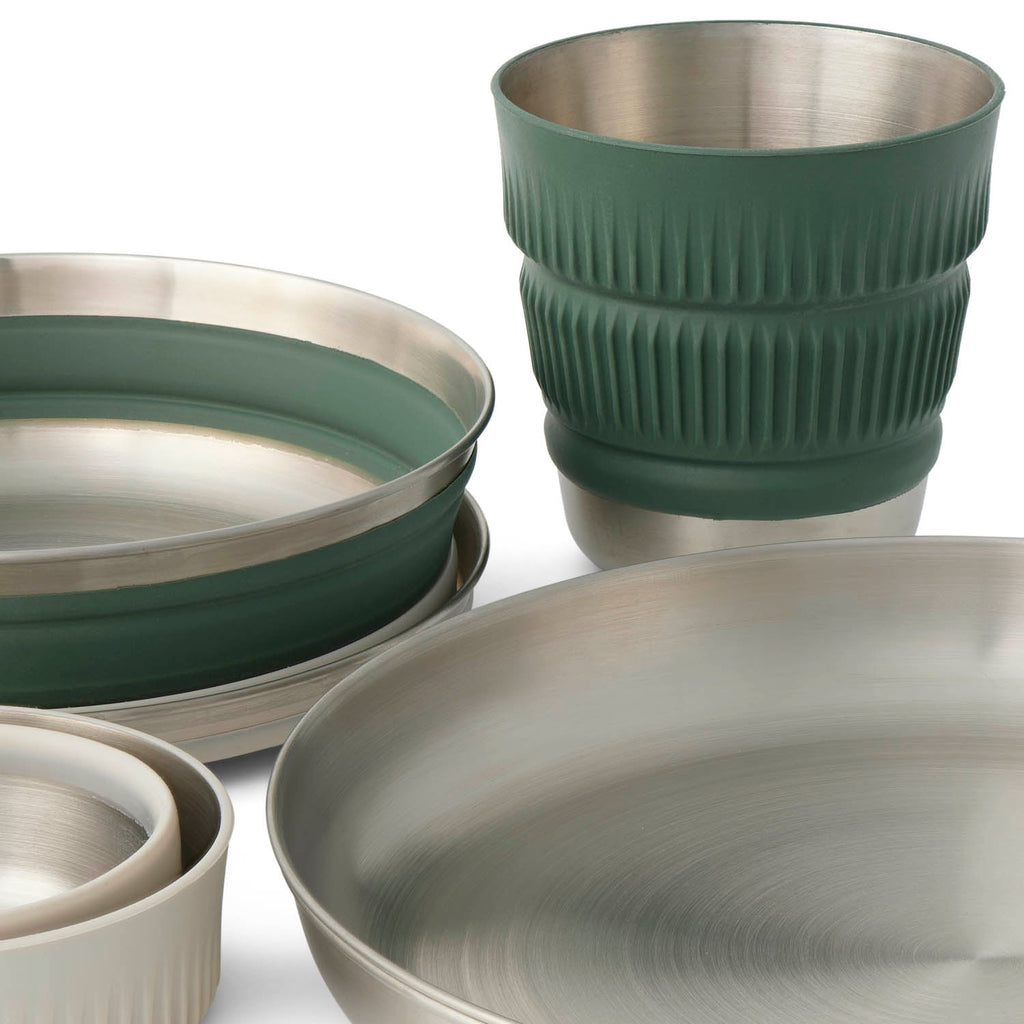 Detour Edelstahl Collapsible Dinnerware Set - [6 Stück]