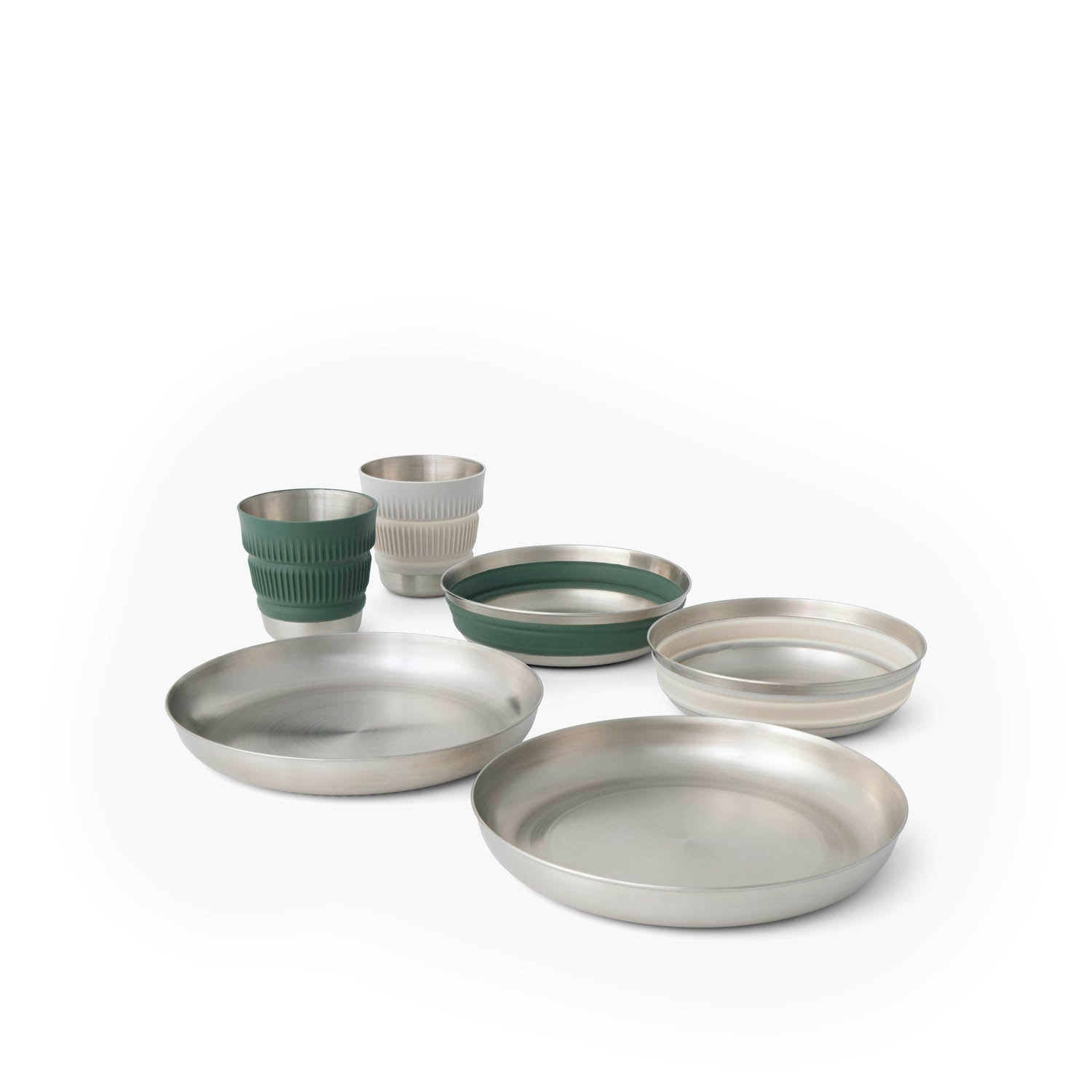 Detour Edelstahl Collapsible Dinnerware Set - [6 Stück]