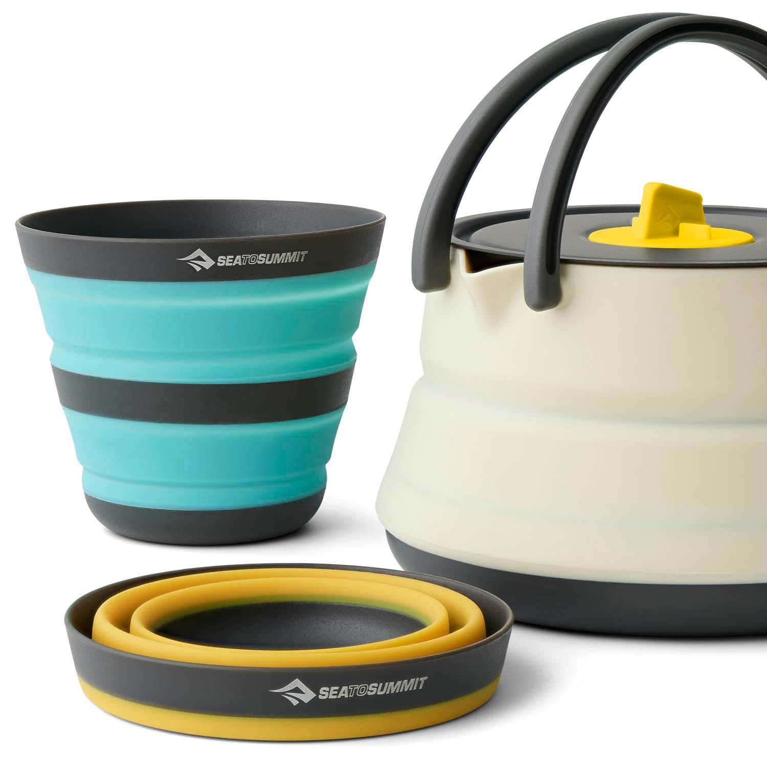 Frontier Ultraleichte kollabierbare Kessel Koch-Set mit Tassen