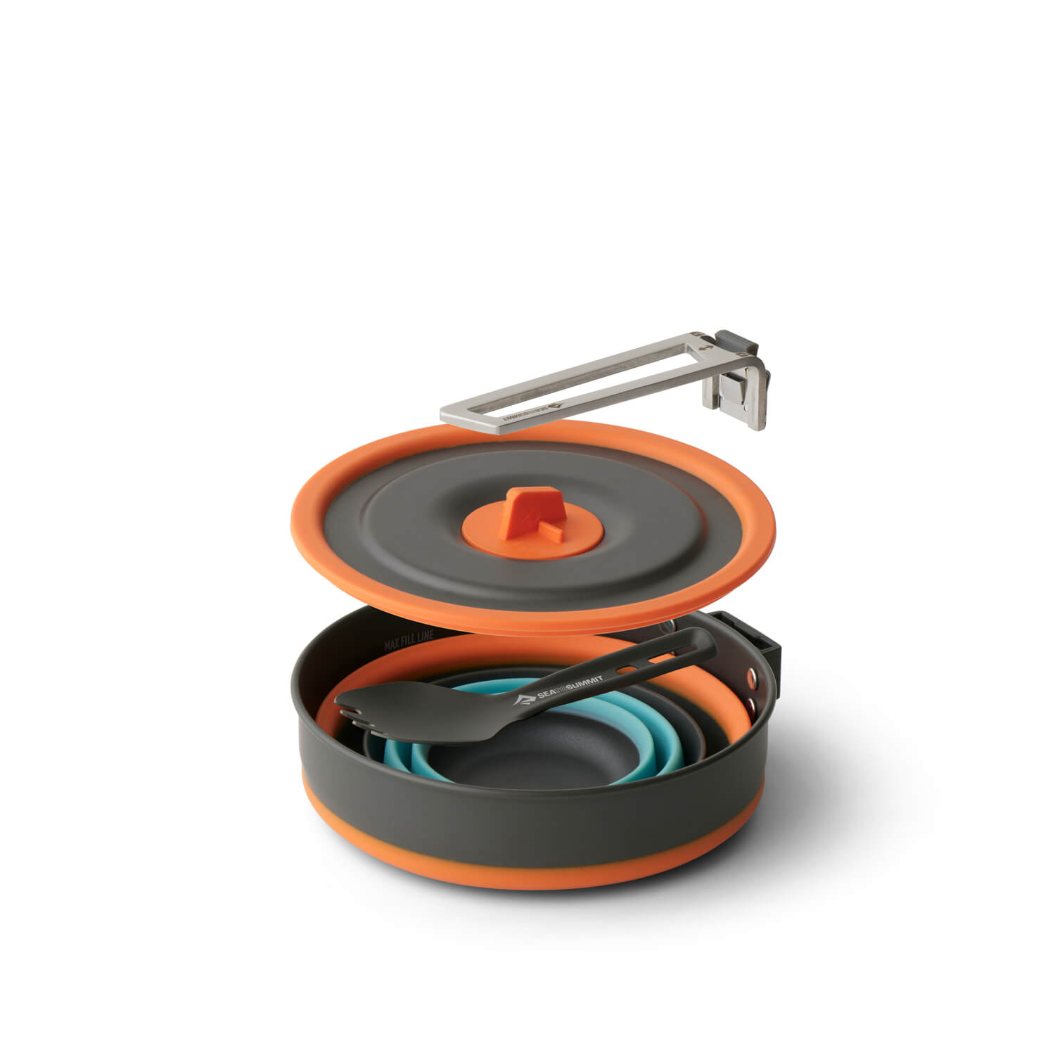 Frontier Ultraleichte kollabierbare One Pot Cook Set 1L - [3 Stück]