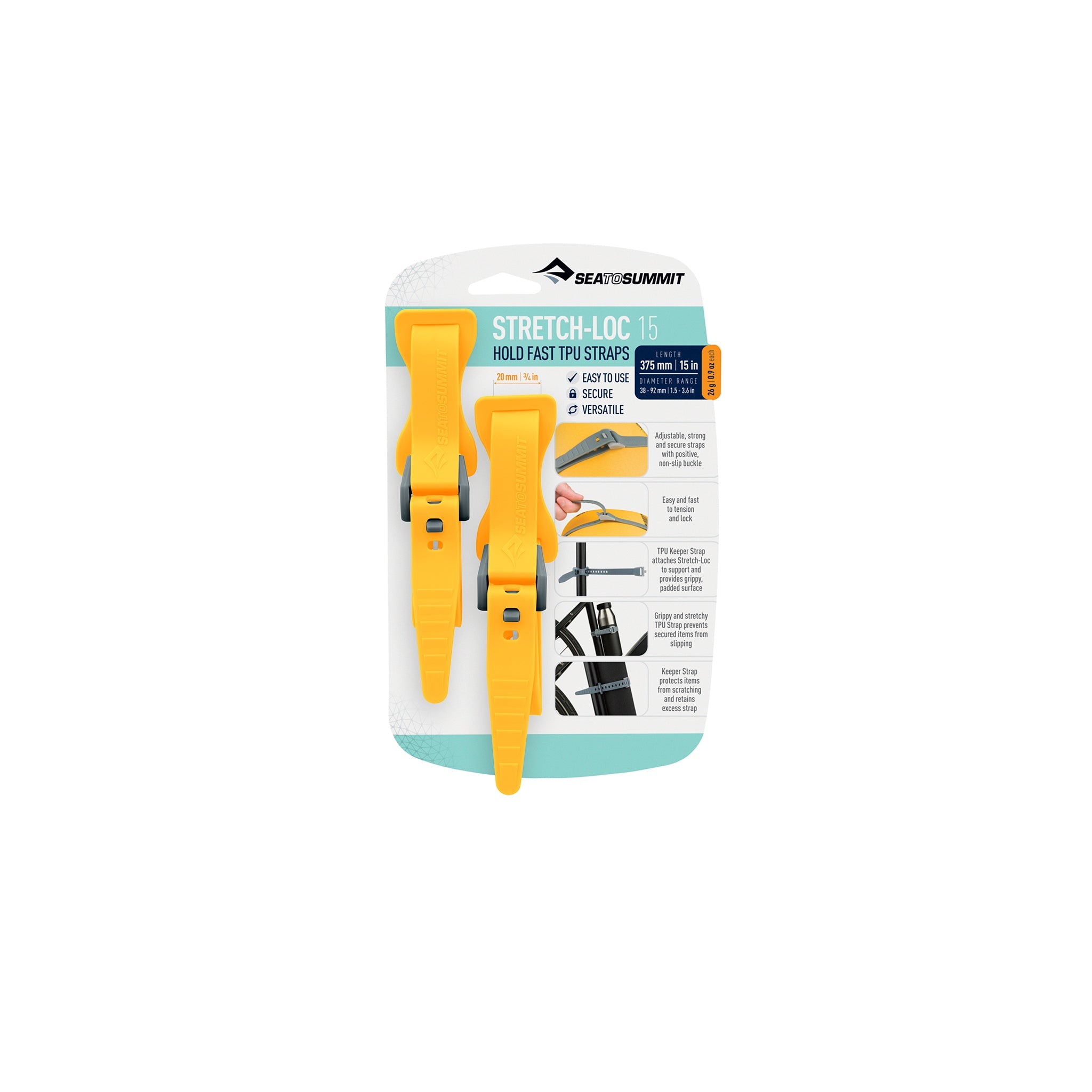 Stretch-Loc TPU Strap 20mm [2 Packung] - Vergangene Saison
