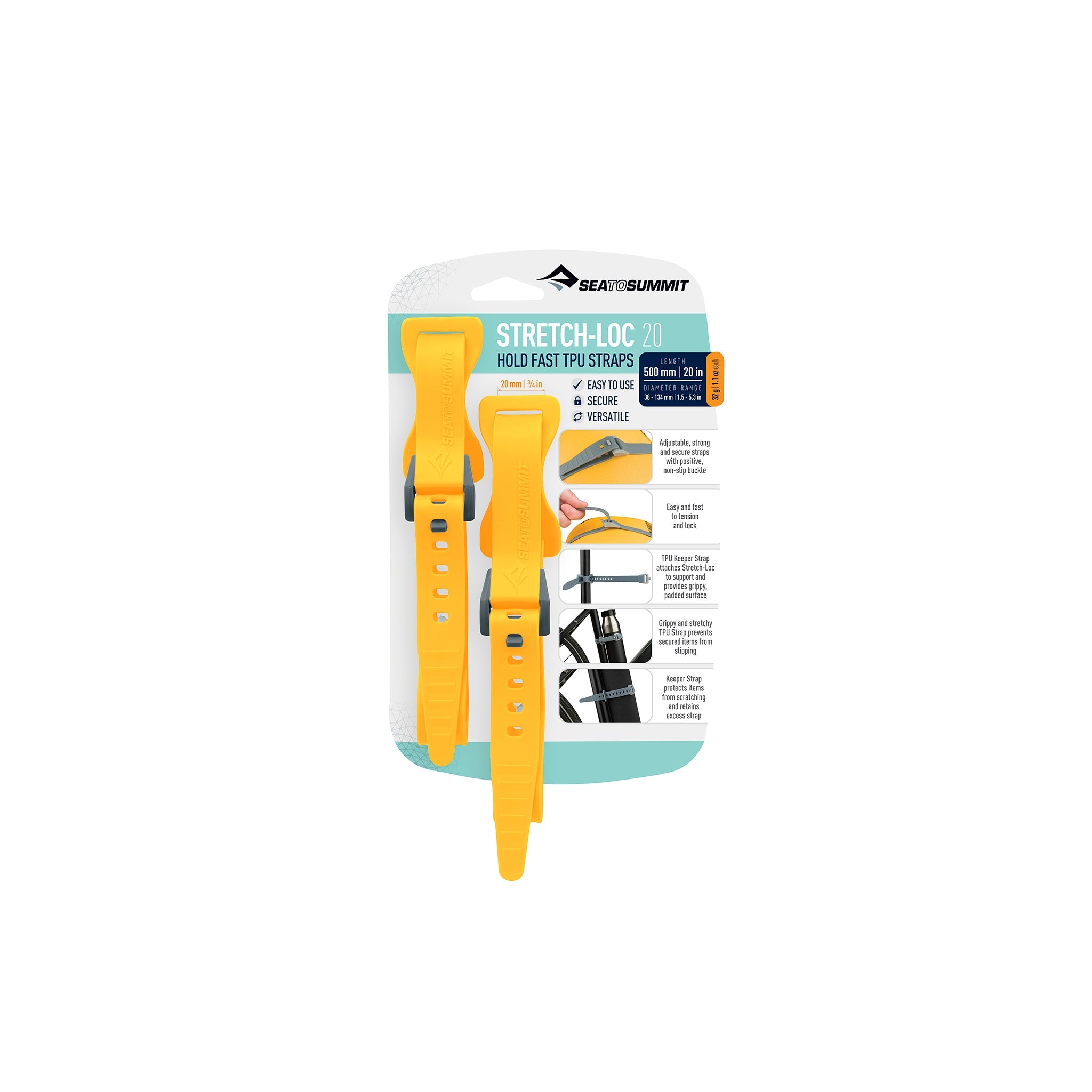 Stretch-Loc TPU Strap 20mm [2 Packung] - Vergangene Saison