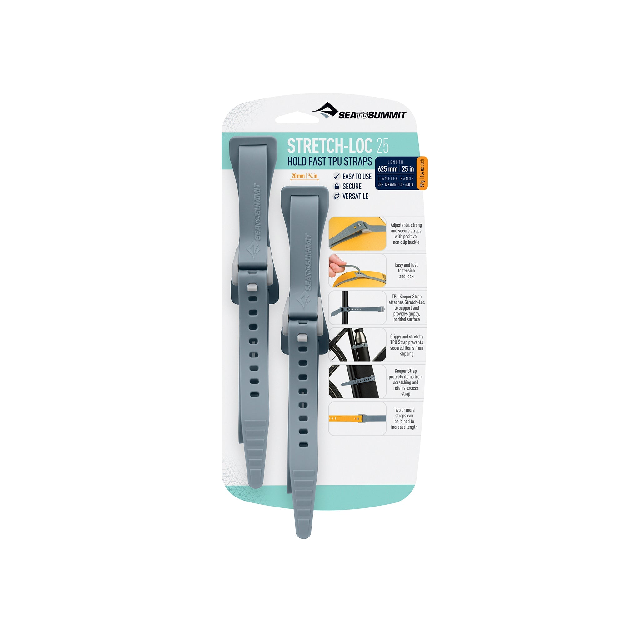 Stretch-Loc TPU Strap 12mm [2 Packung] - Letzte Saison
