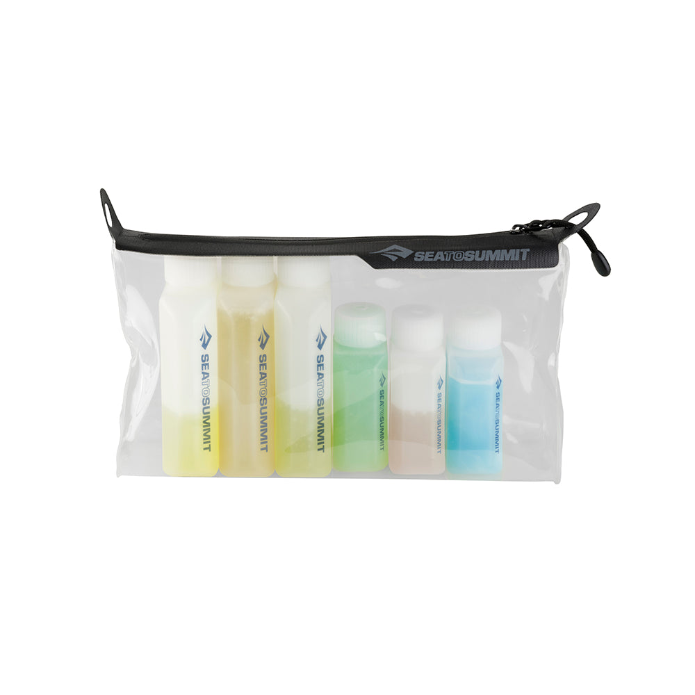 TPU Clear Zip Pouch mit Flaschen