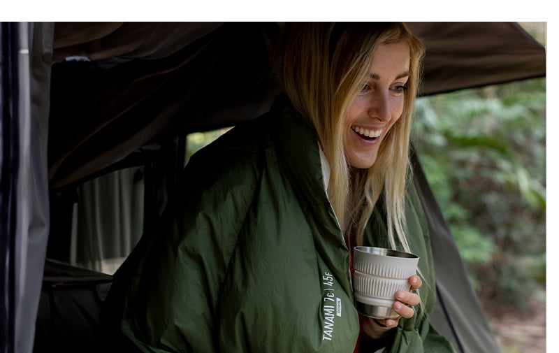 Detour Edelstahl Collapsible Mug (Wie neu)