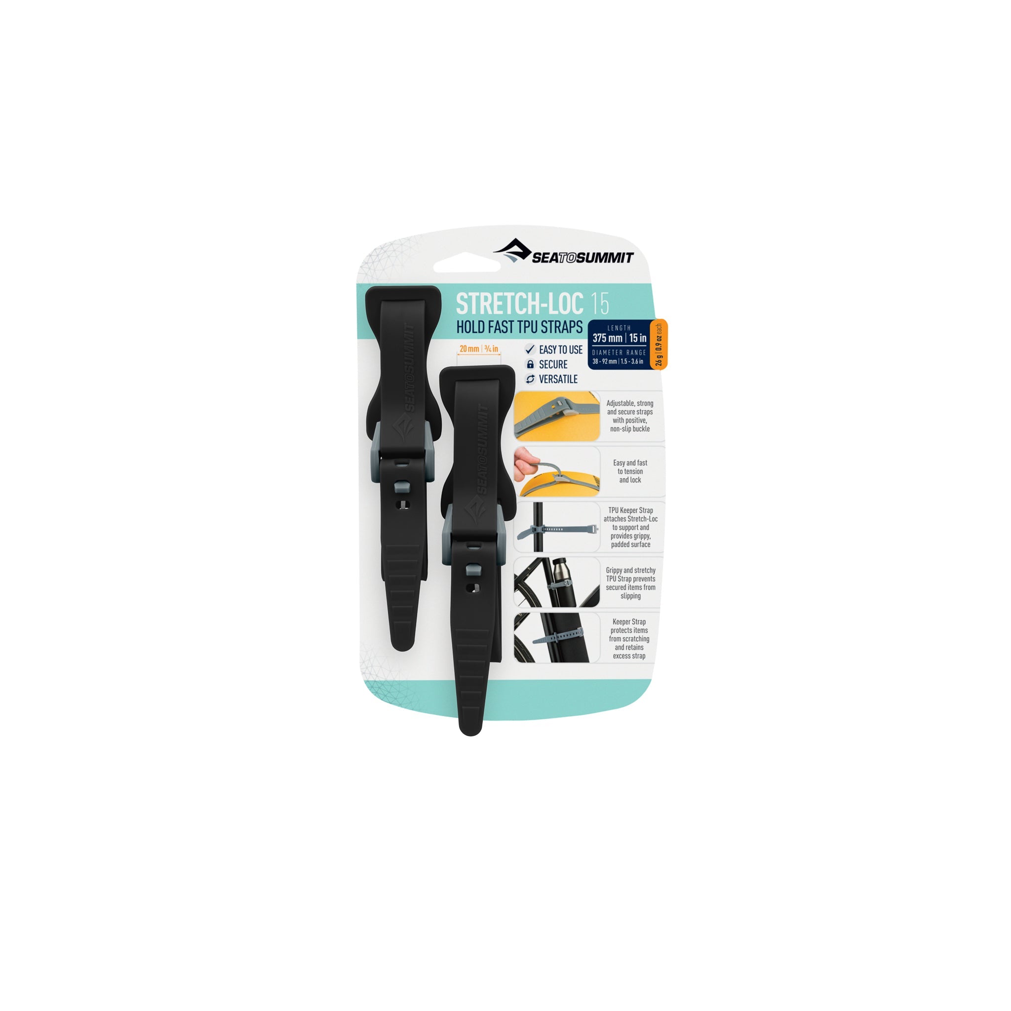 Stretch-Loc TPU Strap 12mm [2 Packung] - Letzte Saison