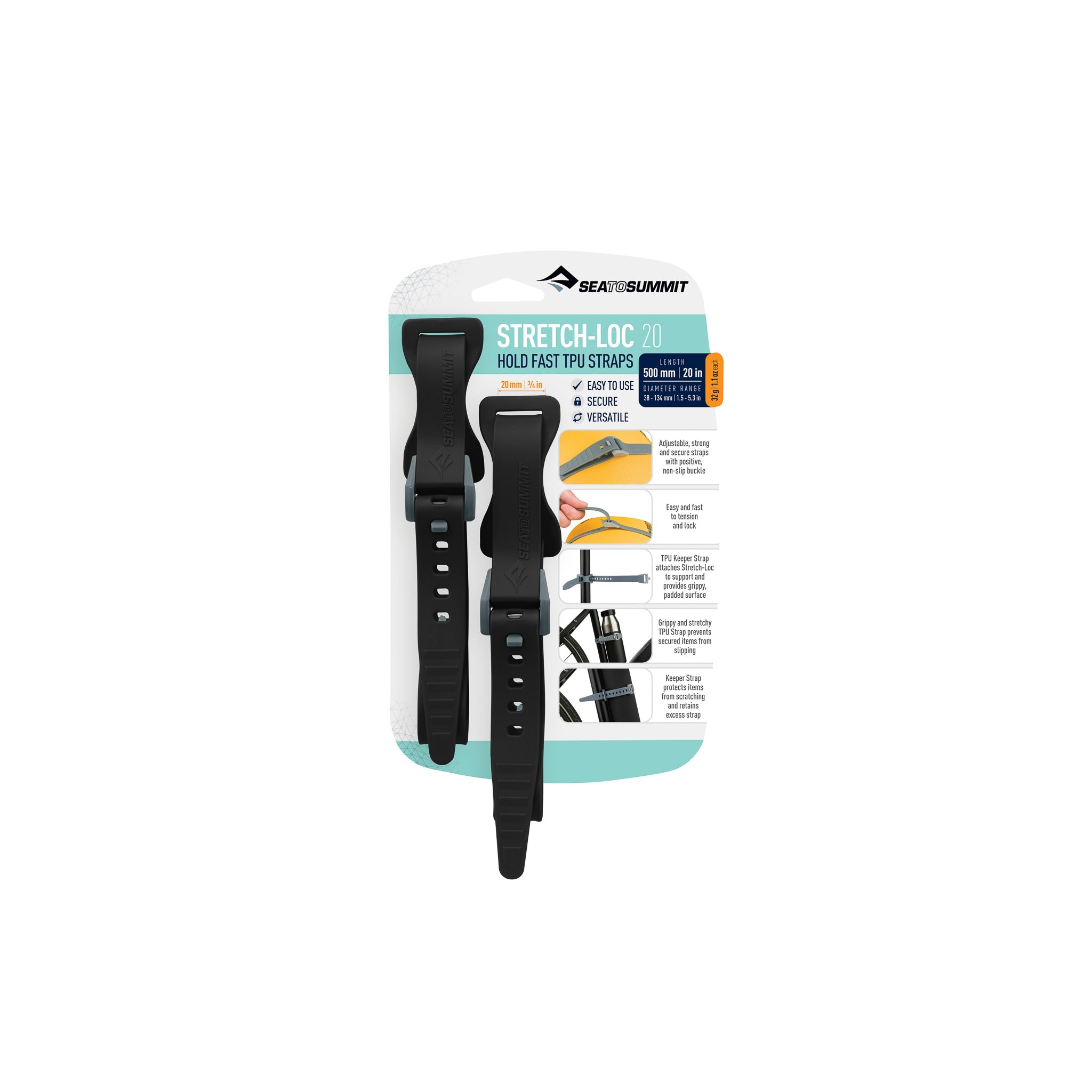 Stretch-Loc TPU Strap 12mm [2 Packung] - Letzte Saison