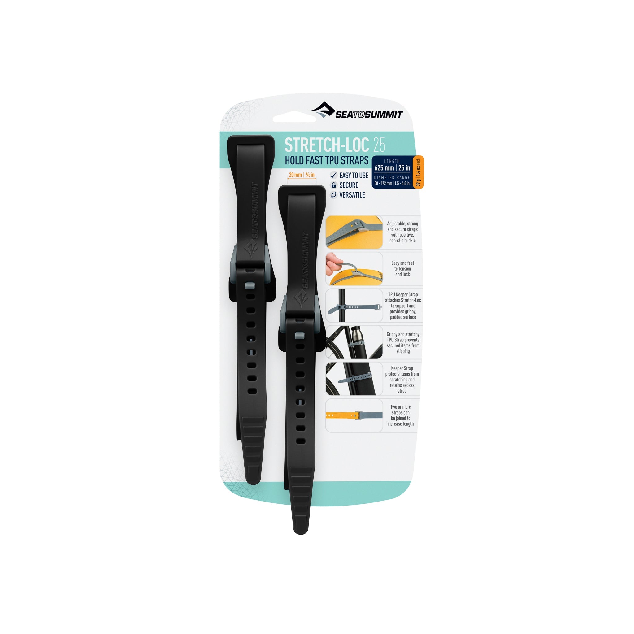 Stretch-Loc TPU Strap 12mm [2 Packung] - Letzte Saison