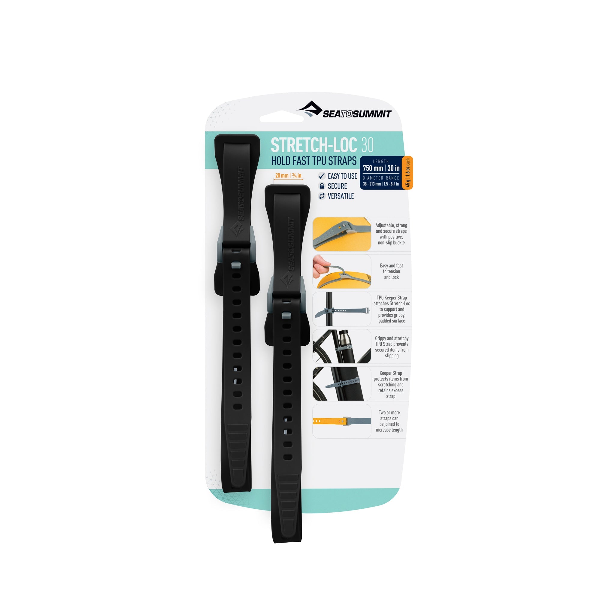 Stretch-Loc TPU Strap 20mm [2 Packung] - Vergangene Saison
